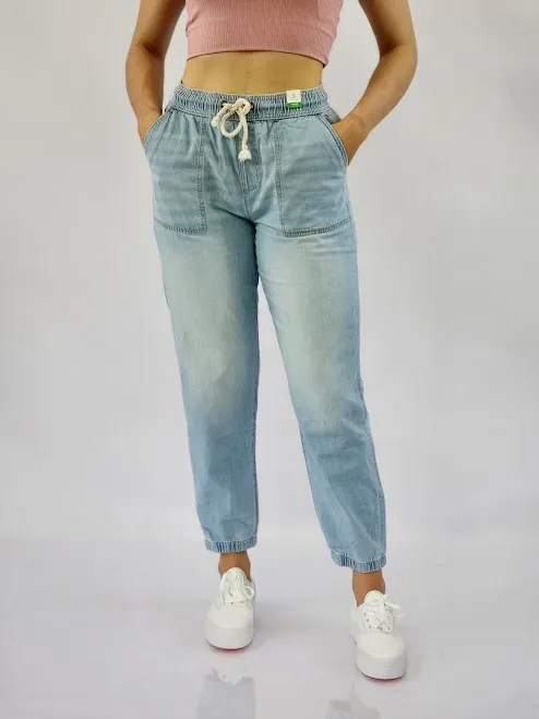 Jogger para dama color celeste