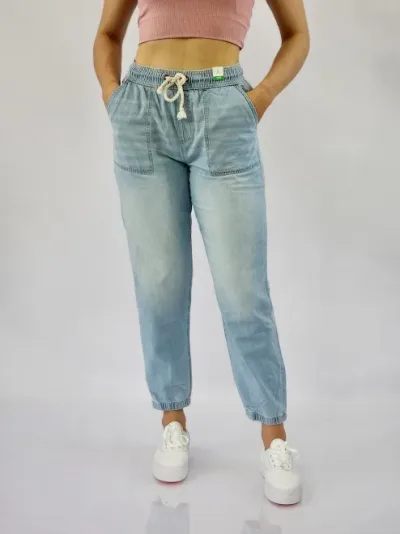 Jogger para dama color celeste