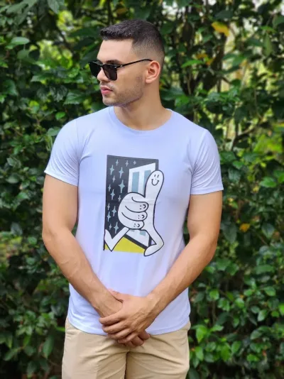 Camiseta Estivaneli para caballero color blanco