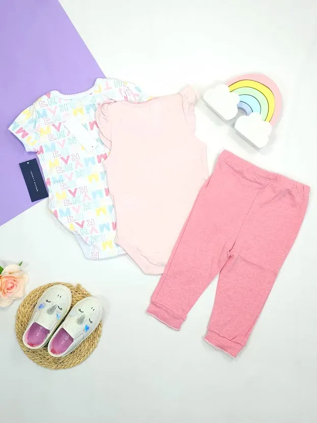 Conjunto Tommy Hilfiger de 3 piezas para niña