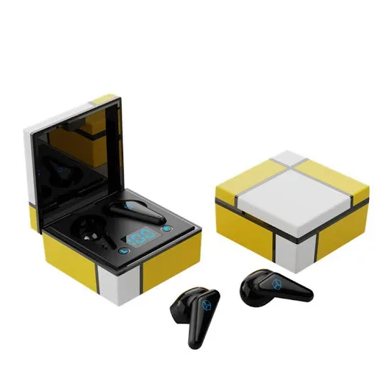 Audifonos inalámbricos diseño de cubo mágico desmontable multicolor al azar