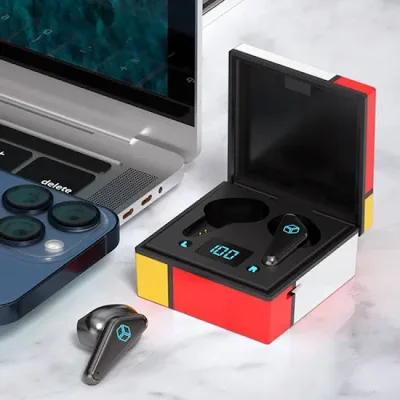 Audifonos inalámbricos diseño de cubo mágico desmontable multicolor al azar