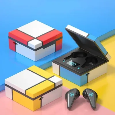 Audifonos inalámbricos diseño de cubo mágico desmontable multicolor al azar