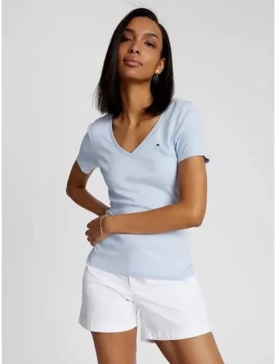 Camiseta Tommy Hilfiger para dama color celeste