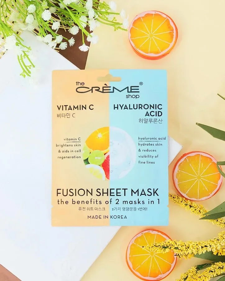 Mascarilla facial Vitamina C y Acido Hialurónico 2 unidades The Creme