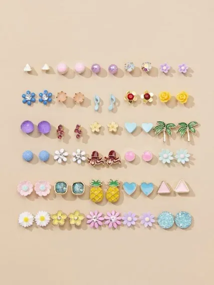 Set de 30 pares de Aretes