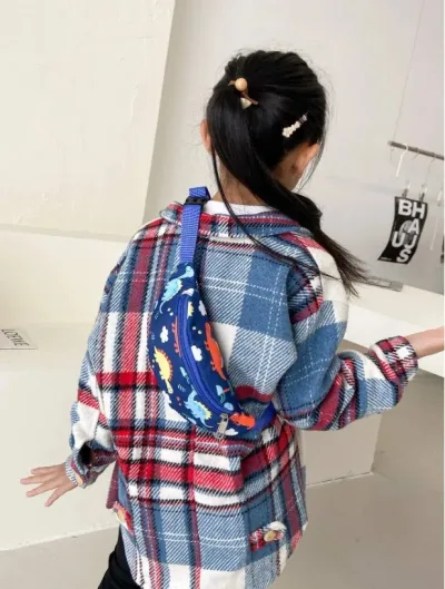 Riñonera para niño color azul