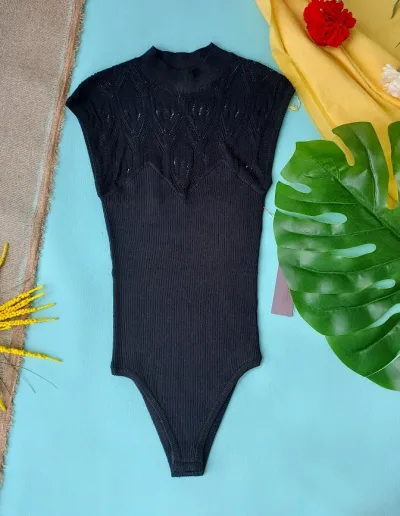 Body para dama color negro