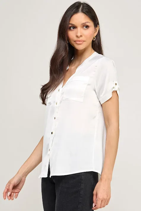 Blusa Michel para dama #43525 COLOR BLANCO
