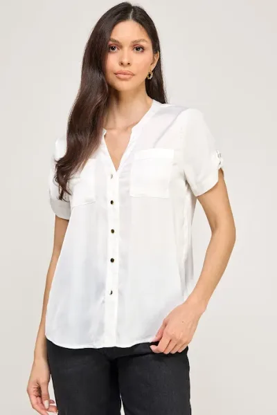 Blusa Michel para dama #43525 COLOR BLANCO
