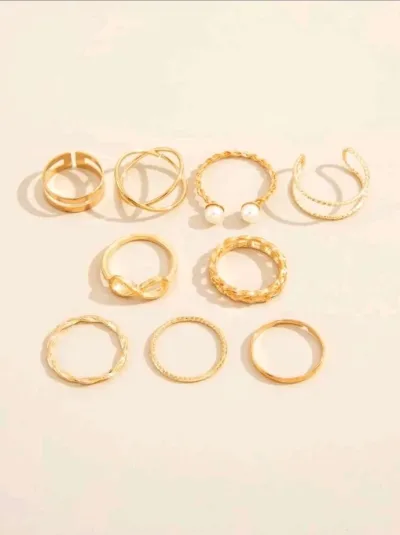 9 piezas Anillo