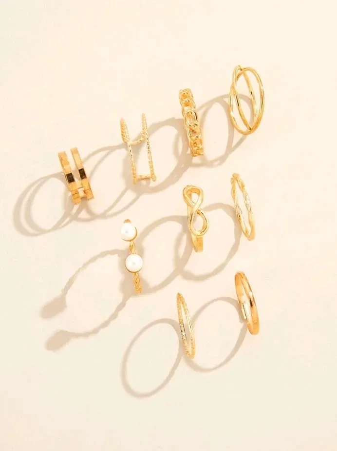 9 piezas Anillo
