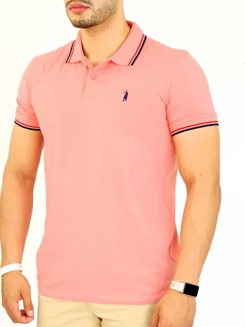 Camiseta Cambrige Polo Club para caballero color Coral