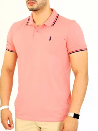 Camiseta Cambrige Polo Club para caballero color Coral