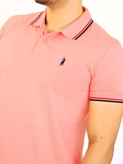 Camiseta Cambrige Polo Club para caballero color Coral