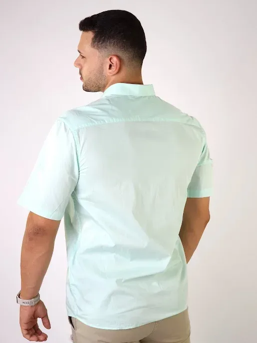 Camisa para caballero color verde menta
