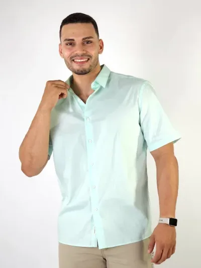 Camisa para caballero color verde menta