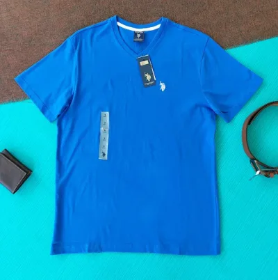 Camiseta Polo para caballero color azul