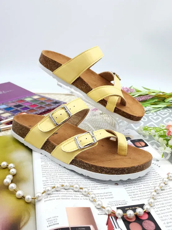 Sandalias Coral para dama color amarillas  Verona Lt Yellow