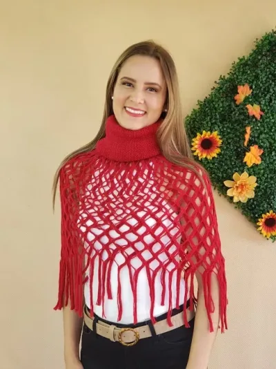 Bufanda para dama color rojo