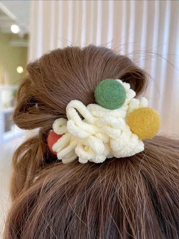 Set de colas de cabello para dama multicolor