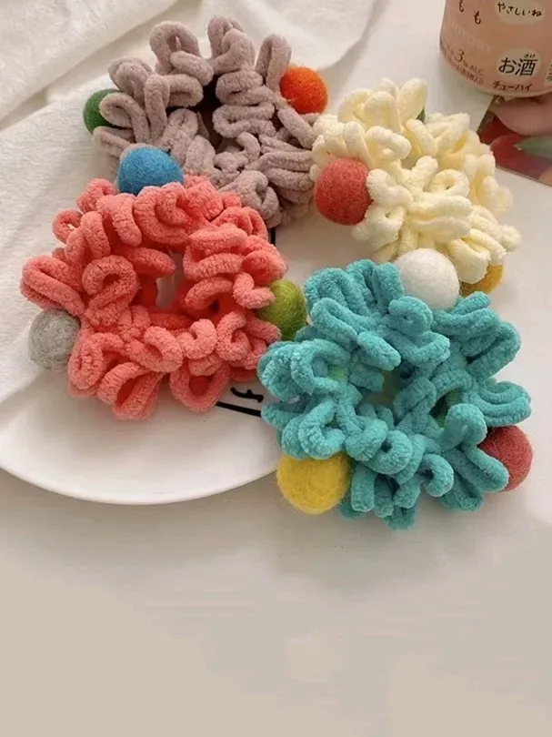 Set de colas de cabello para dama multicolor