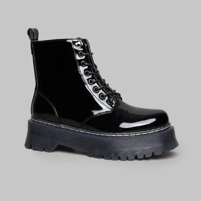 Botines Coral para dama color negro PRAGA BLACK PAT