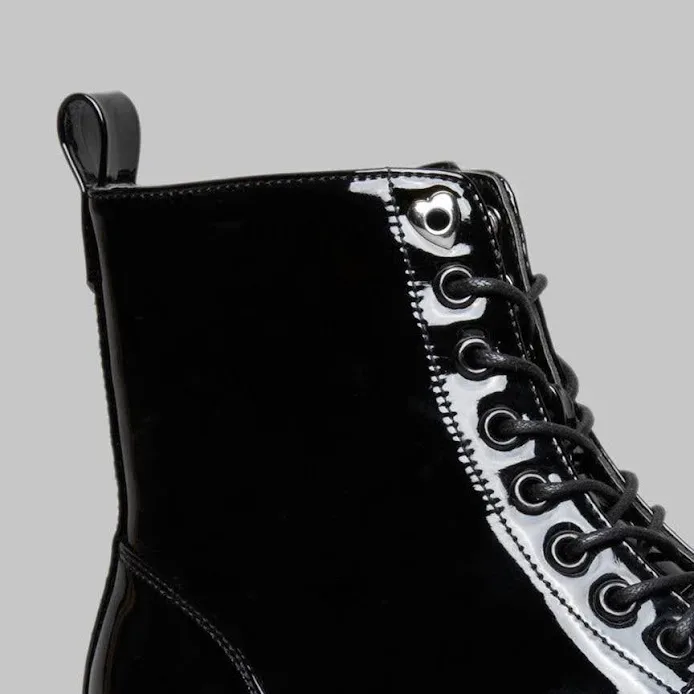 Botines Coral para dama color negro PRAGA BLACK PAT