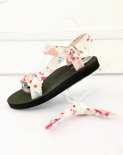 Sandalias para dama diseño floral