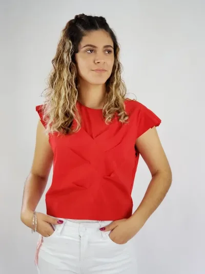 Blusa Milk y Honey para dama color rojo.