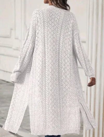 Cardigan para dama color blanco