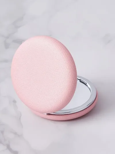 Espejo portátil color rosa