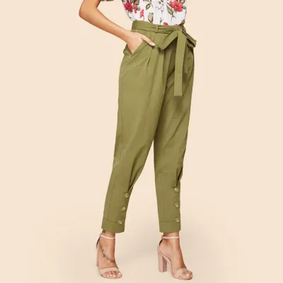 Pantalón para dama color verde