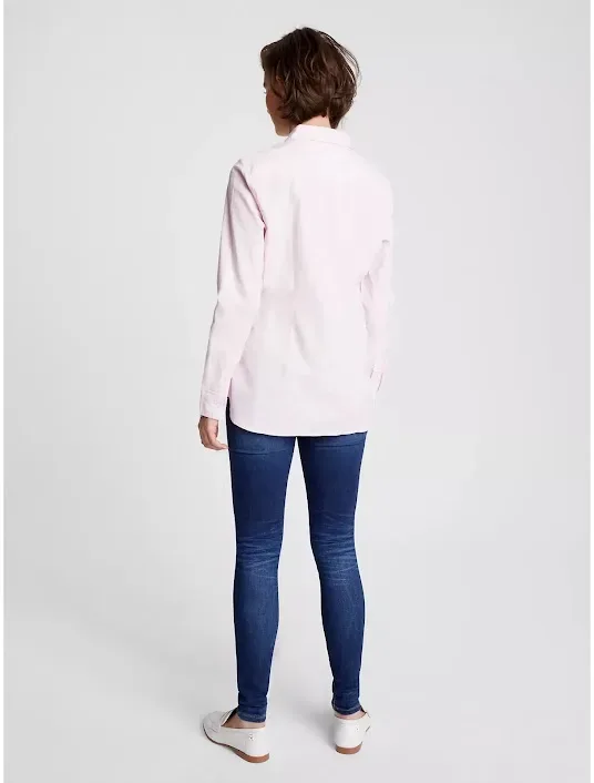 Camisa manga larga Tommy Hilfiger para dama color rosa