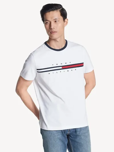 Camiseta Tommy Hilfiger para caballero color blanco