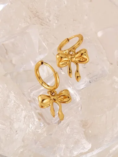 Aretes de lazo- acero inoxidable
