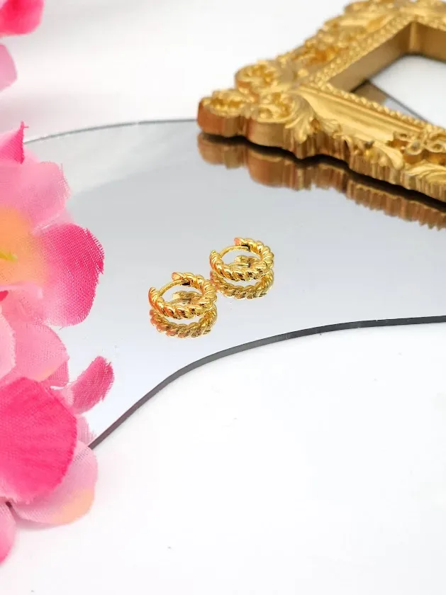 Aretes de cobre para Dama pequeña
