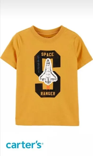 Camiseta OshKosh para niño color mostaza