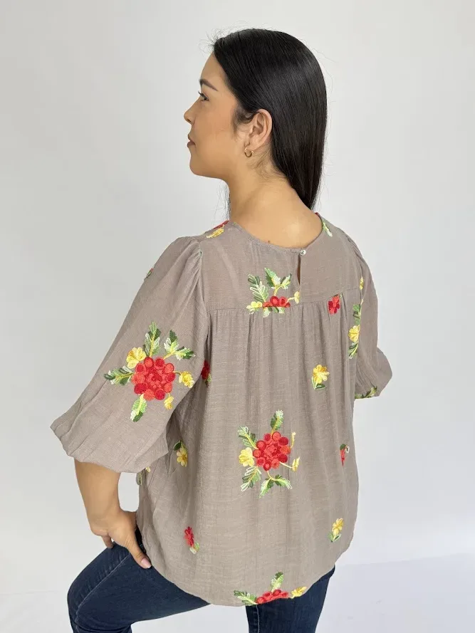 Blusa color gris para Dama