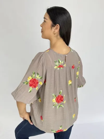 Blusa color gris para Dama