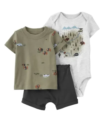 Conjunto Carters para niño  multicolor