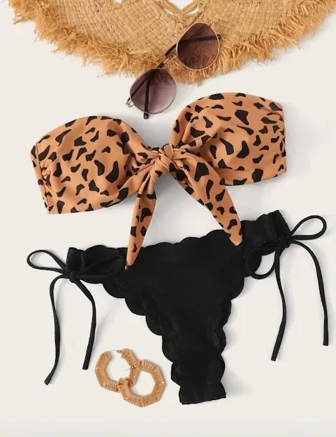 Vestido de baño para dama diseño animal print