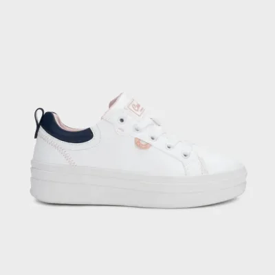 Tenis Coral Domma White Navy para dama
