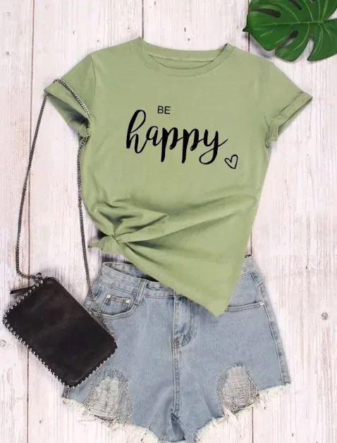 Camiseta para dama color verde musgo