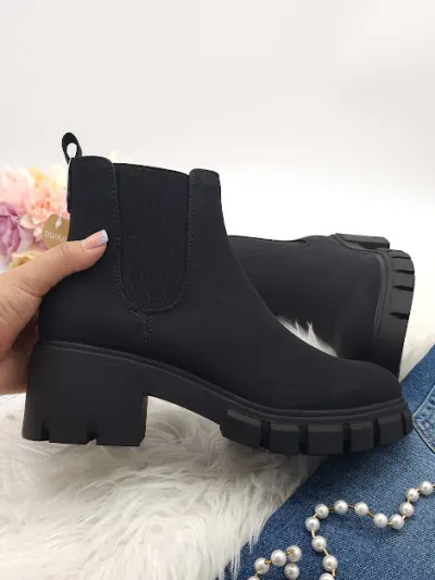 Botines Coral Negros Monet Black Pu