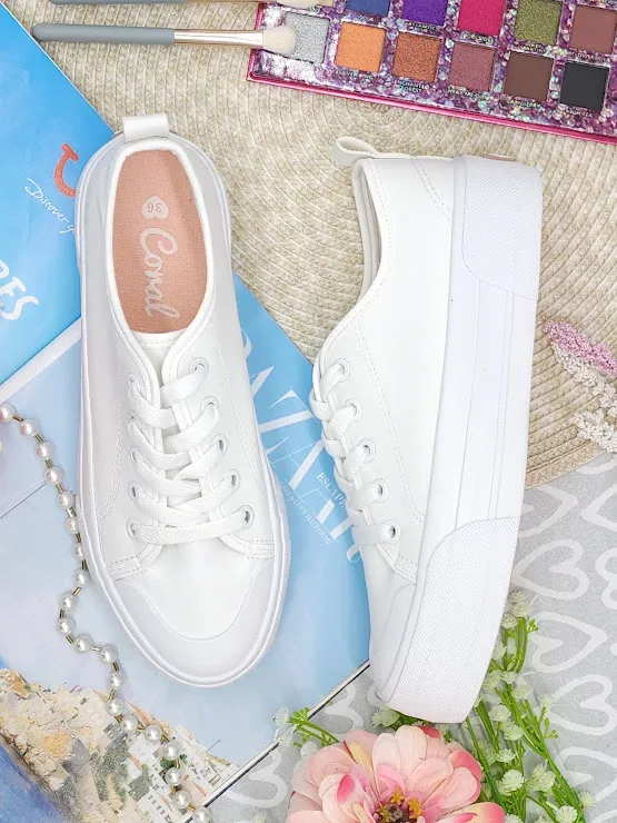 Tenis Coral para dama Wonder All White Pu