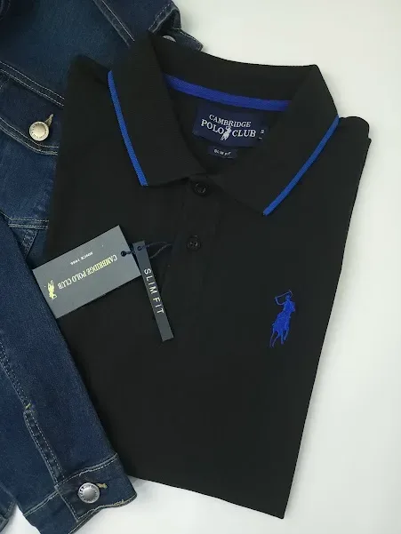 Camiseta Cambrige Polo Club para caballero color negro.