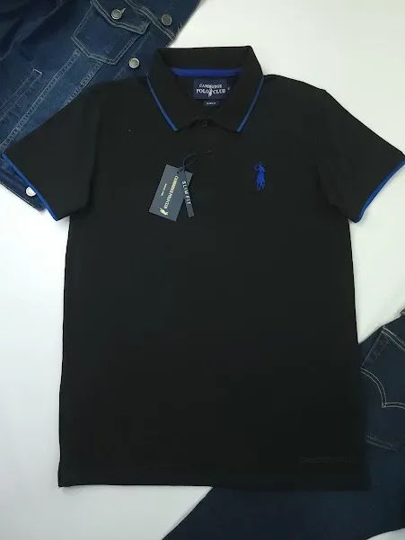 Camiseta Cambrige Polo Club para caballero color negro.
