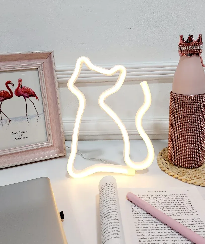 Lampara decorativa con Forma de Gato