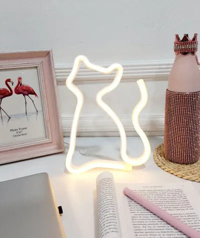 Lampara decorativa con Forma de Gato
